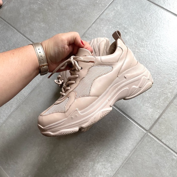 THE WISHBONE COLLECTION / PINK PLATFORM SNEAKERS - Picture 7 of 7